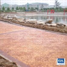 邳州艺术压模地坪 仿石材彩砖，美观耐用可上车