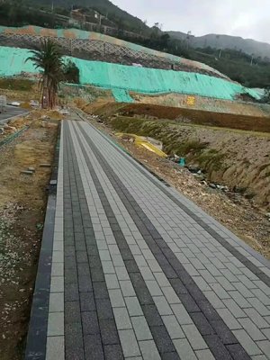 五颜六色仿花岗岩透水砖 重塑市政园林道路的生态景观与环保铺装新范式