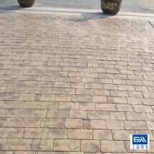 广安压模地坪批发 仿彩砖、仿石材、仿木、仿花鸟，耐用美观能上车